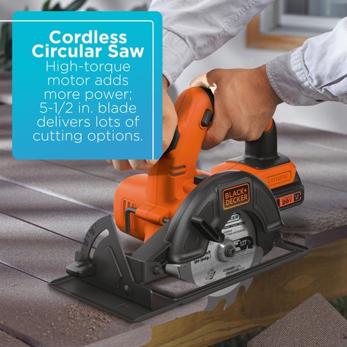 BLACK+DECKER 20V MAX* Power Tool Combo Kit, 4-Tool -BD4KITCDCRL - Picture 9 of 19