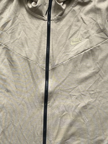 Nike Tech Fleece Full Zip Sweatshirt - Size XL - Khaki - DX0822-247 - NEW - Picture 3 of 7