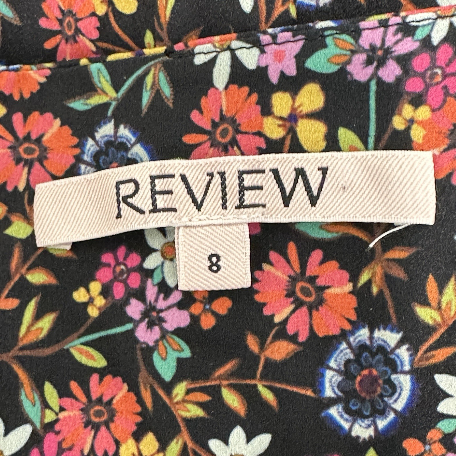 Review Pleated Skirt Women AU 8 (28 in Waist) Multicoloured Floral Knee Length * image 3