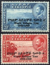 Ethiopia 1960 World Refugee Year MNH (SC# 355-356)