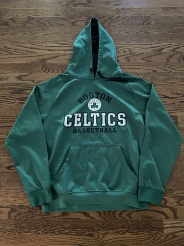 Boston Celtics Hoodie NBA Basketball Sweatshirt Green Men’s Size M