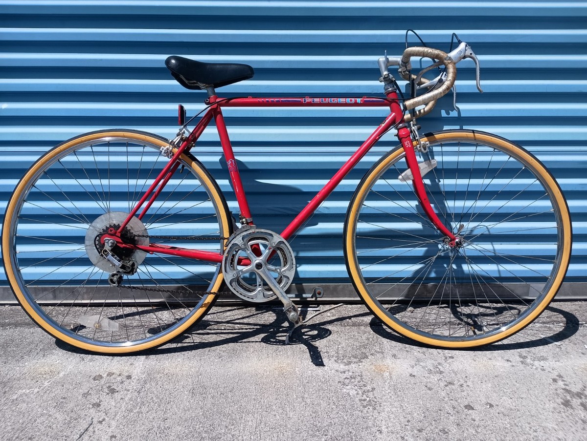 ビンテージ　PEUGEOT 赤 三輪車 Vintage Peugeot Touring Bike, Red, Steel, 55 cm Frame, 27 in Wheel