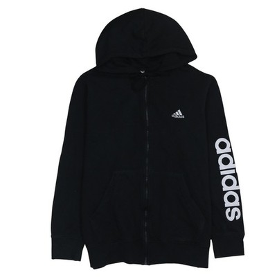 Adidas Damen Hoodie schwarz Full Zip Größe 1X - Kapuzenpullover