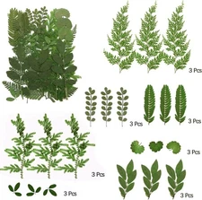 106 Pieces Assorted Real Dried Pressed Flowers Leaves Natural Dry Flowers for...