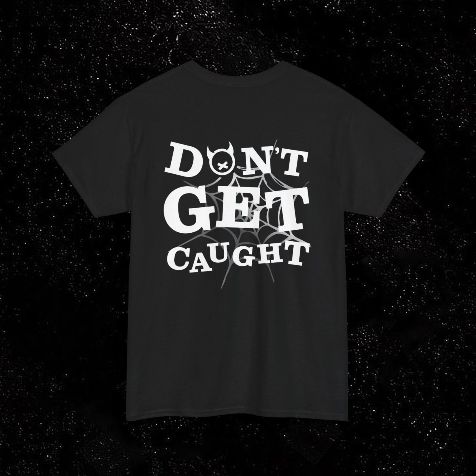 Quiet Club x Ghost Racing - Don't Get Caught Web Collab Black Unisex T-Shirt
