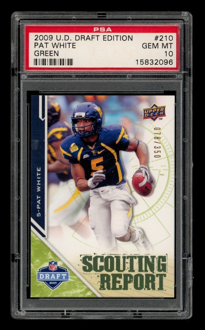 Pat White Upper Deck Draft Edition #210 Green