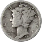 1924 Mercury Dime G Good Silver 10c Coin