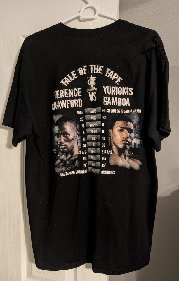 Terence Crawford Vs Gamboa 2014 World Title Fight Boxing Authentic T-shirt Large - Image 2 of 3