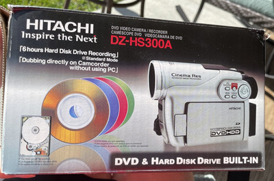 Hitachi DZHS300A DVD Hybrid Camcorder with 25x Optical Zoom & 8GB Hard Disc Driv
