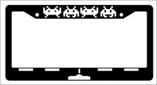 Black License Plate Frame Space Invaders (Ship) Auto Accessory Novelty 2