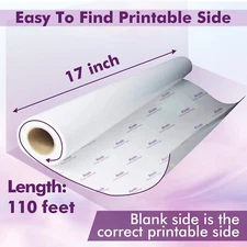 Koala Sublimation Paper Roll 17 inch 110 feet Inkjet Heat Transfer 17x110ft