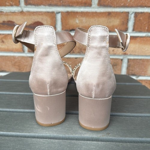 Jewel Badgley Mischka James Damen-Sandalen mit Absatz und Strassriemen Größe 10 - Bild 7 von 9