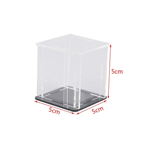 1pc Acrylic Display Case Self-assembly Clear Box UV Dustproof Toy Protection - Picture 11 of 14