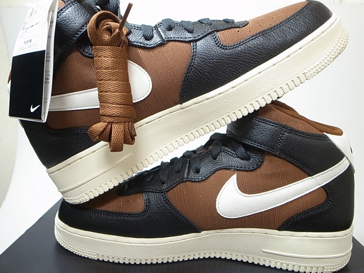 2022 NIKE AIR FORCE 1 MID '07 LX VINTAGE OFF-NOIR/SAIL-PECAN