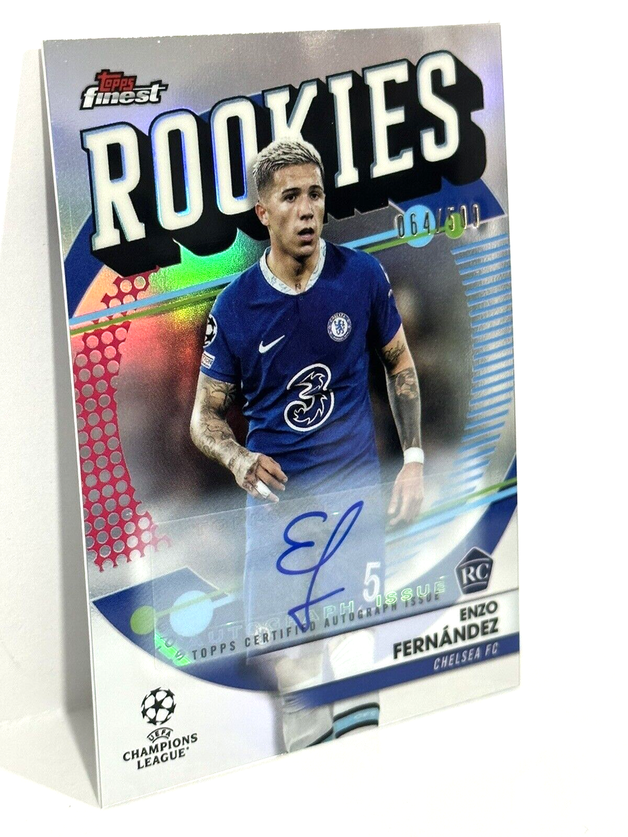 2022-23 Topps Finest UCL The Rookies Chelsea RC Enzo Fernandez