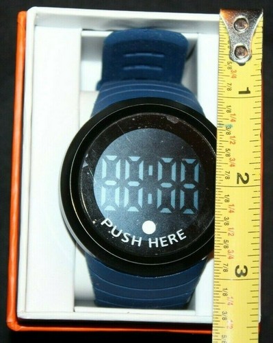 Mens Round Digital Wristwatch w/ Rubber Strap - Pick Your Style - Picture 9 of 21