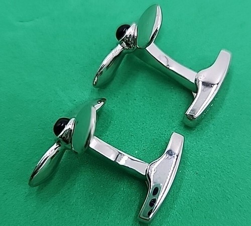 Simon Carter Ship Propeller Cufflinks, Stainless Steel - Picture 3 of 7