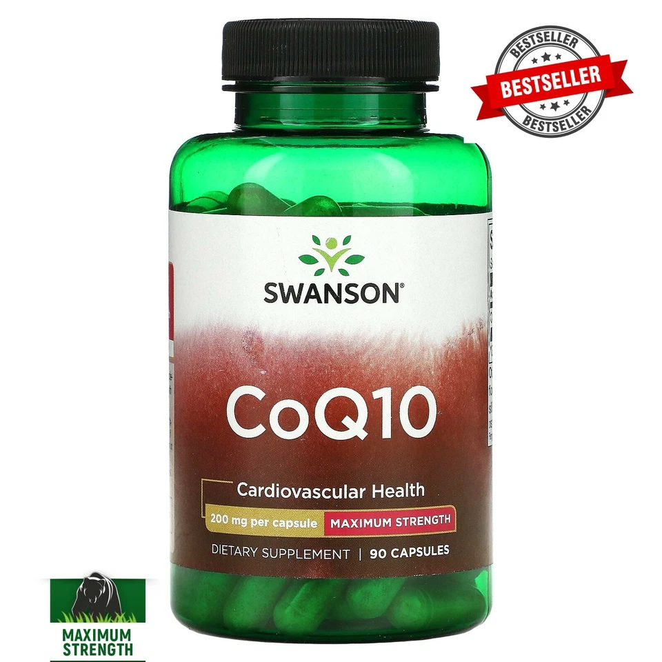 CoQ10 / Ubiquinona 200mg 90 Cápsulas Q10 C0q 10 Coenzima Coenzima Coração H. - Imagem 2 de 4