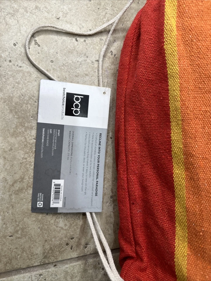 Best Choice Products 2 человека бразильский стиль хлопок двойной гамак кровать с Porta - Изображение 2 из 4