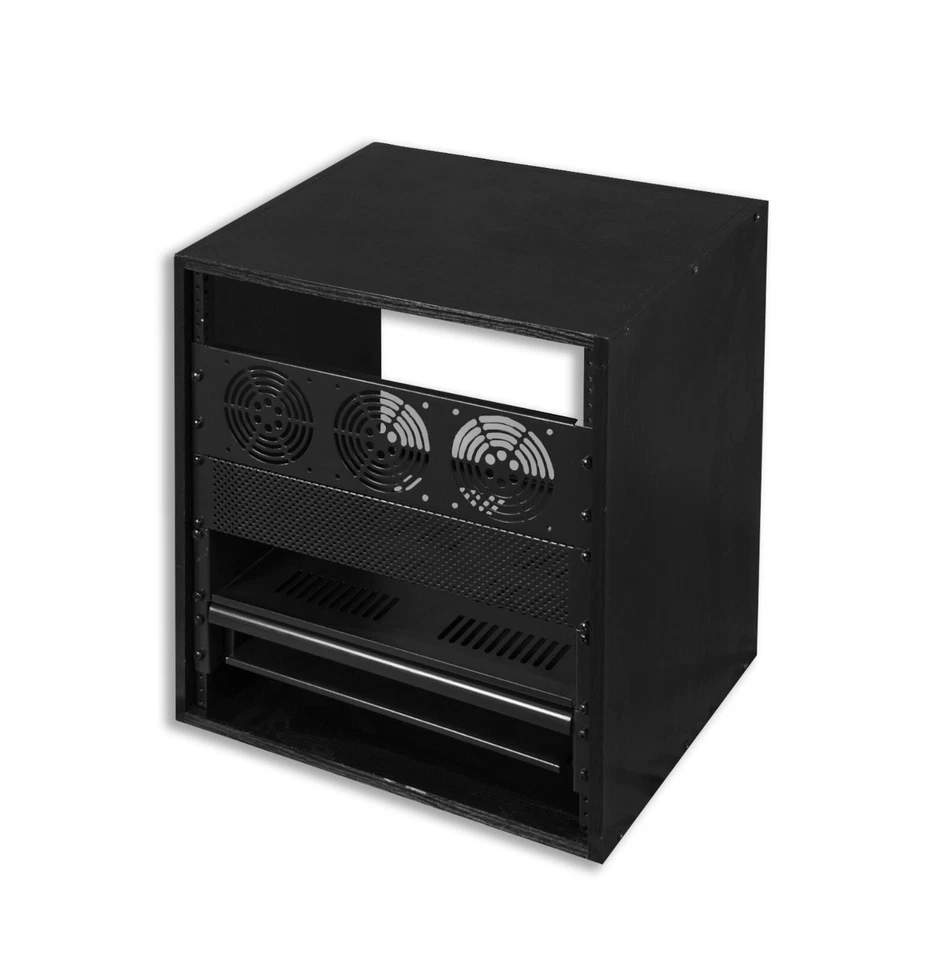 Gator Cases Wooden Studio Rack; 8U Size with 15.25" Depth - Black (GR-STUDIO-8U) - image 2 of 2