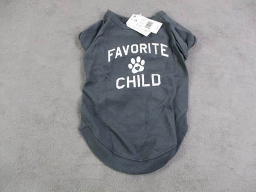 Grayson Pup Dog Grey Lightweight T-Shirt "Favorite Child" Medium - Picture 3 of 11