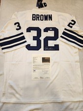 JIM BROWN signed ALL AMERICAN licensed authentic jersey JSA COA SIZE 60 BROWNS