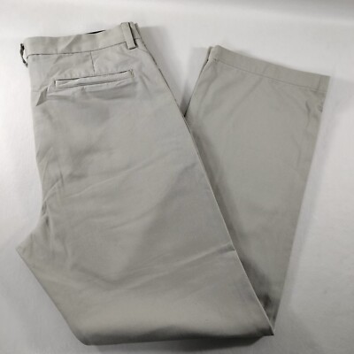 Old Navy Classic Khakis Straight Leg Beige Pants Mens Size Actual 34x31