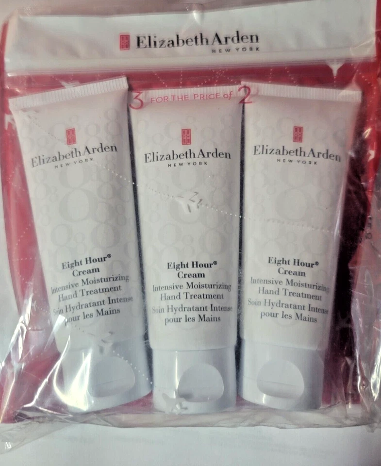 3PK ELIZABETH ARDEN 8ª HORA CREMA HIDRATANTE INTENSIVA TRATAMIENTO DE MANOS 2,3 OZ Foto 2 de 4