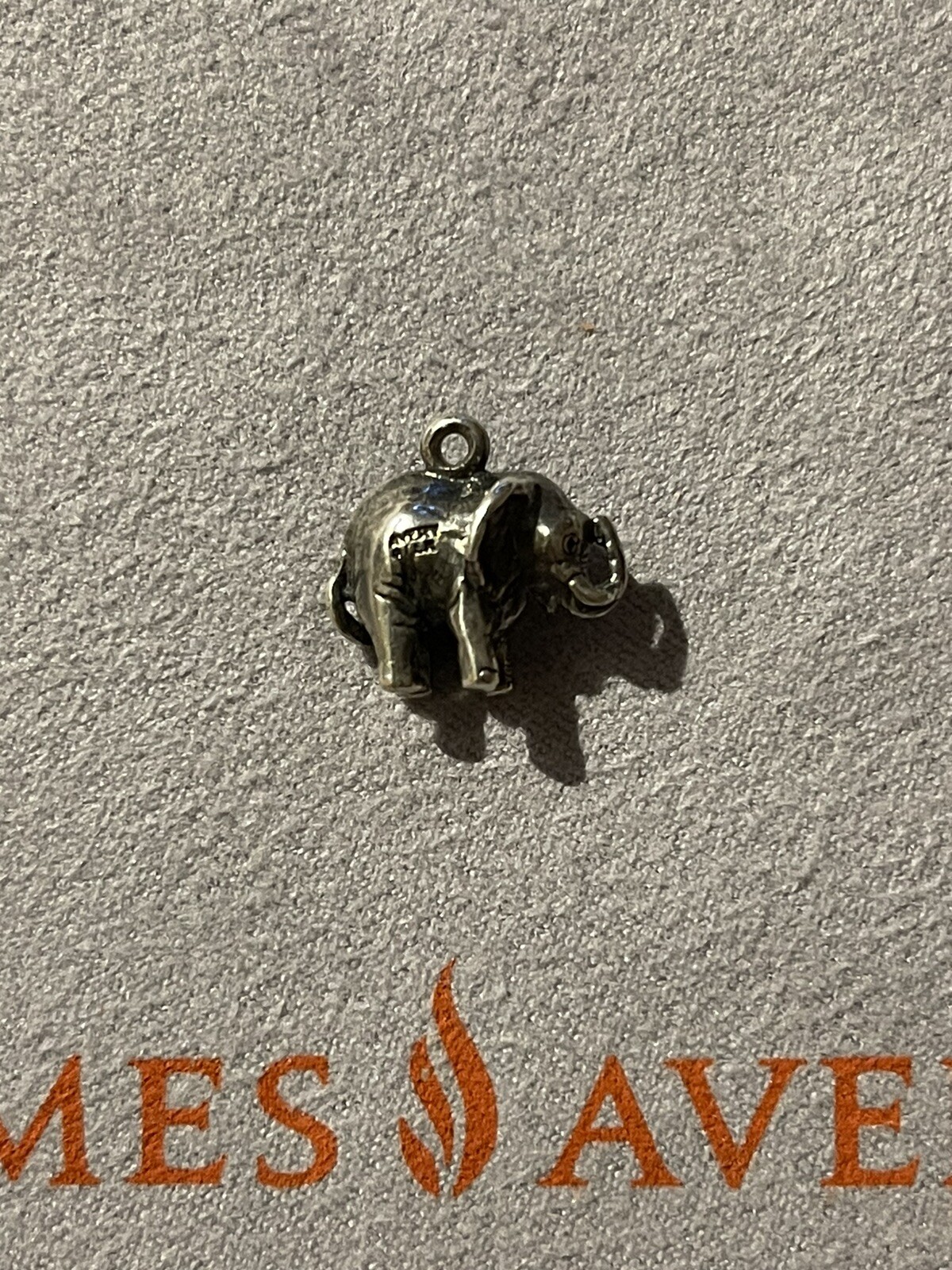 Retired rare James Avery elephant charm Gem