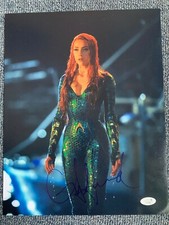 DC Aquaman Amber Heard Autographed Signed 11x14 Photo JSA COA #3