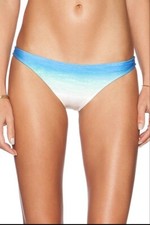 66 Wildfox Secret Beach Women Sz S Blue Bikini Swim Bottom NWT