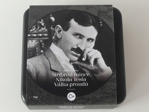 TSCHECHIEN 2023 SILBER MÜNZE COIN PP PROOF - NIKOLA TESLA - KRIEG DER STRÖME - - Picture 6 of 8