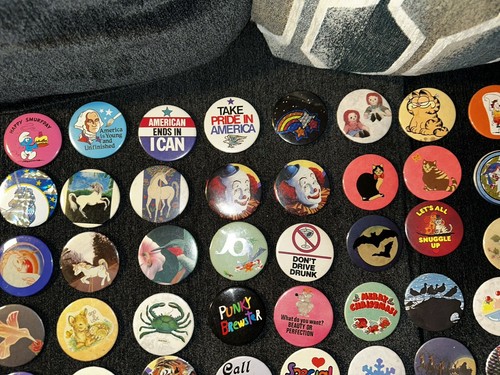 pinback buttons vintage lot 87 Total Buttons - Bild 12 von 24