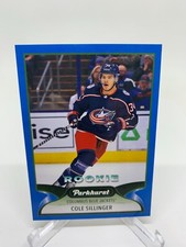 Cole Sillinger #300 Columbus Blue Jackets BLUE BORDER 22 FALL EXPO REDEMPTION