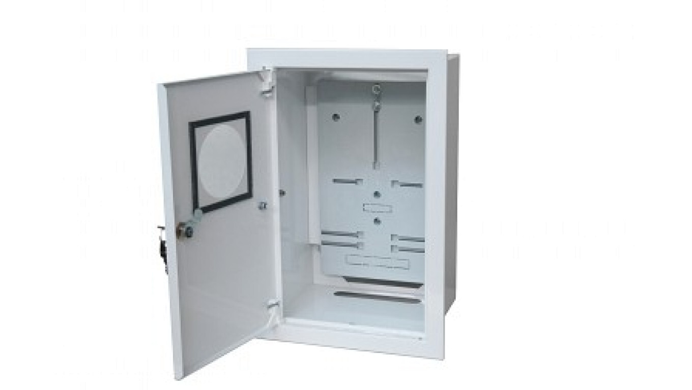 Metal flush-mounted switchgear 1x3F with lockable window RAL 9003 A-RW19 /T2UK