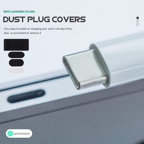 40 Pcs Mobile Staubstecker Silikon-Schutzkappe USB- -Staubschutz - 第 8/12 張圖片