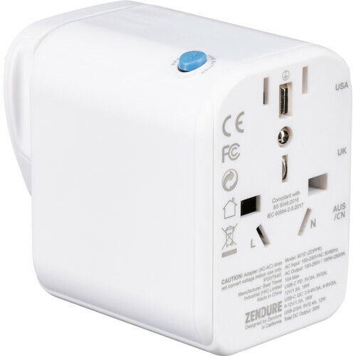 ZENDURE Passport Pro World Travel Adapter mit Erdung & Stromversorgung - Bild 10 von 24
