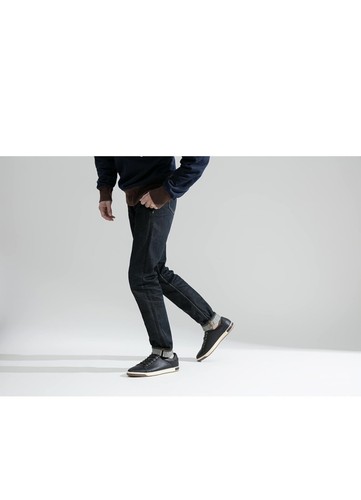 Sneakers uomo Vostey Milan nere B81Q16A basse stringate - Foto 6 di 6