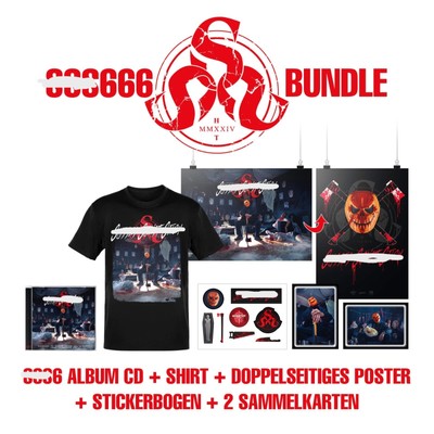 Hirntot Posse - SSS666 (Ltd. Fan-Bundle) T-Shirt XL - Blokkmonsta Hirntot
