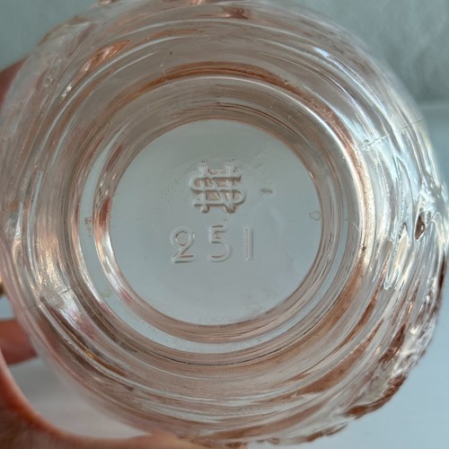 Art Deco Pink Glass Vase from Souchon Neuvesel Glassworks, Made in France - Picture 5 of 5