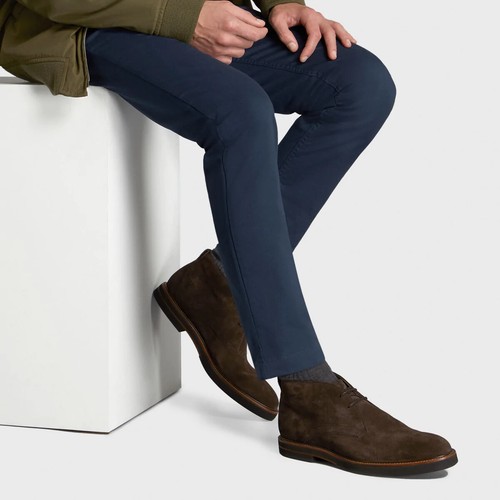 Eroi cinesi da uomo su misura. Pantaloni cinesi classici, smart casual in cotone. - Foto 21 di 39