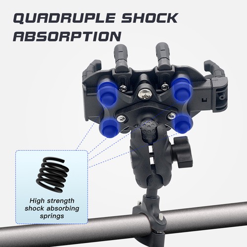 Motorcycle Mobile Phone Holder Shock Absorption Bracket Stand Phone Accessories - Picture 4 of 11