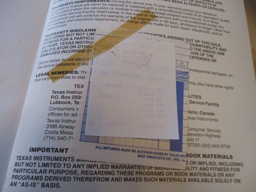 1977 Personal Programming A Complete Owner's Manual for TI Programmable 58/59 - Picture 7 of 8