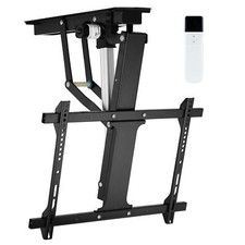 Electric Adjustable Ceiling TV Mount with Remote, Motorized Flip Down Fits fo...