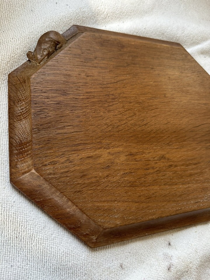 Robert Mouseman Thompson Oak Bread Board Cheese Board Rare Antique eBay