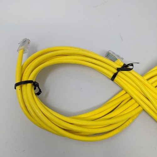 Patch Cable 25 FT Cat6 Cord Yellow Cat 6 Ethernet LAN Internet RJ45 Modem Cable - Picture 3 of 10
