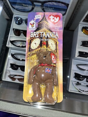 Brittania the Bear Rare TY Beanie Baby In Box with Tag Errors McDonald s
