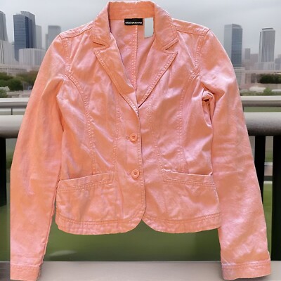 DKNY JEANS jacket Women’s Medium Pink Floral Two Button