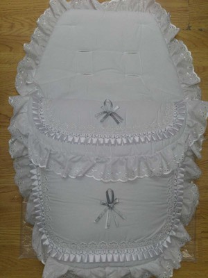BLUE WHITE BEAUTIFUL HANDMADE DOLLS BRODERIE ANGLAISE COSYTOES PINK
