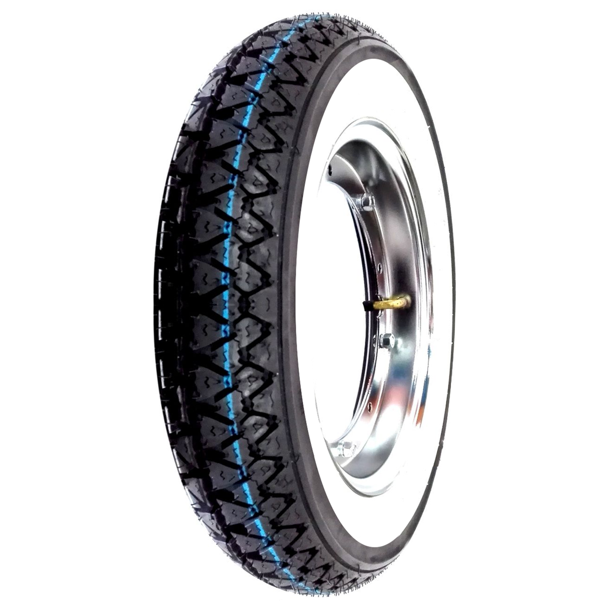 3 Pneumatici KENDA K 333 Con Fascia Bianca - 3.50-10 Per Piaggio Vespa PX 125-200 - Foto 10